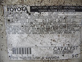 2006 Toyota Tundra White Standard Cab 4.0L AT 2WD #Z24603